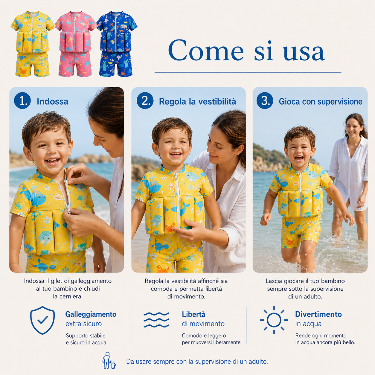 Floatino™ - Il costume-salvagente per l'estate 2026 🌊